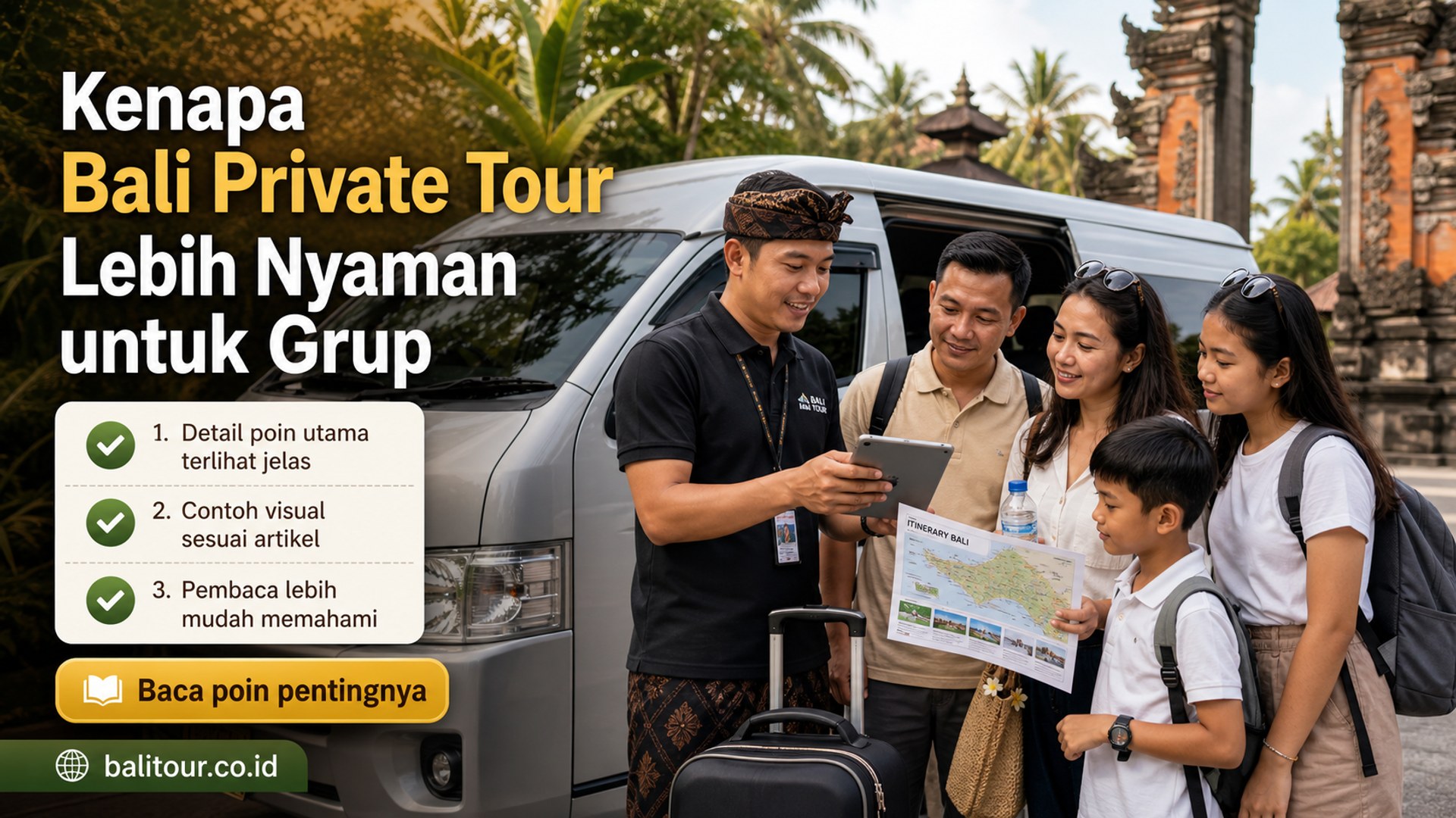 Ilustrasi Bali Tour - Kenapa Bali Private Tour Lebih Nyaman untuk Grup