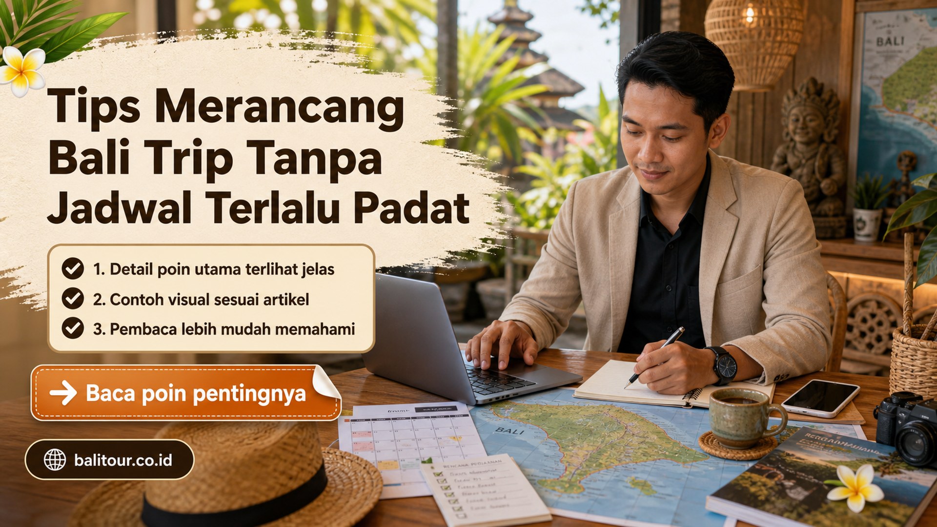 Ilustrasi Bali Tour - Tips Merancang Bali Trip Tanpa Jadwal Terlalu Padat
