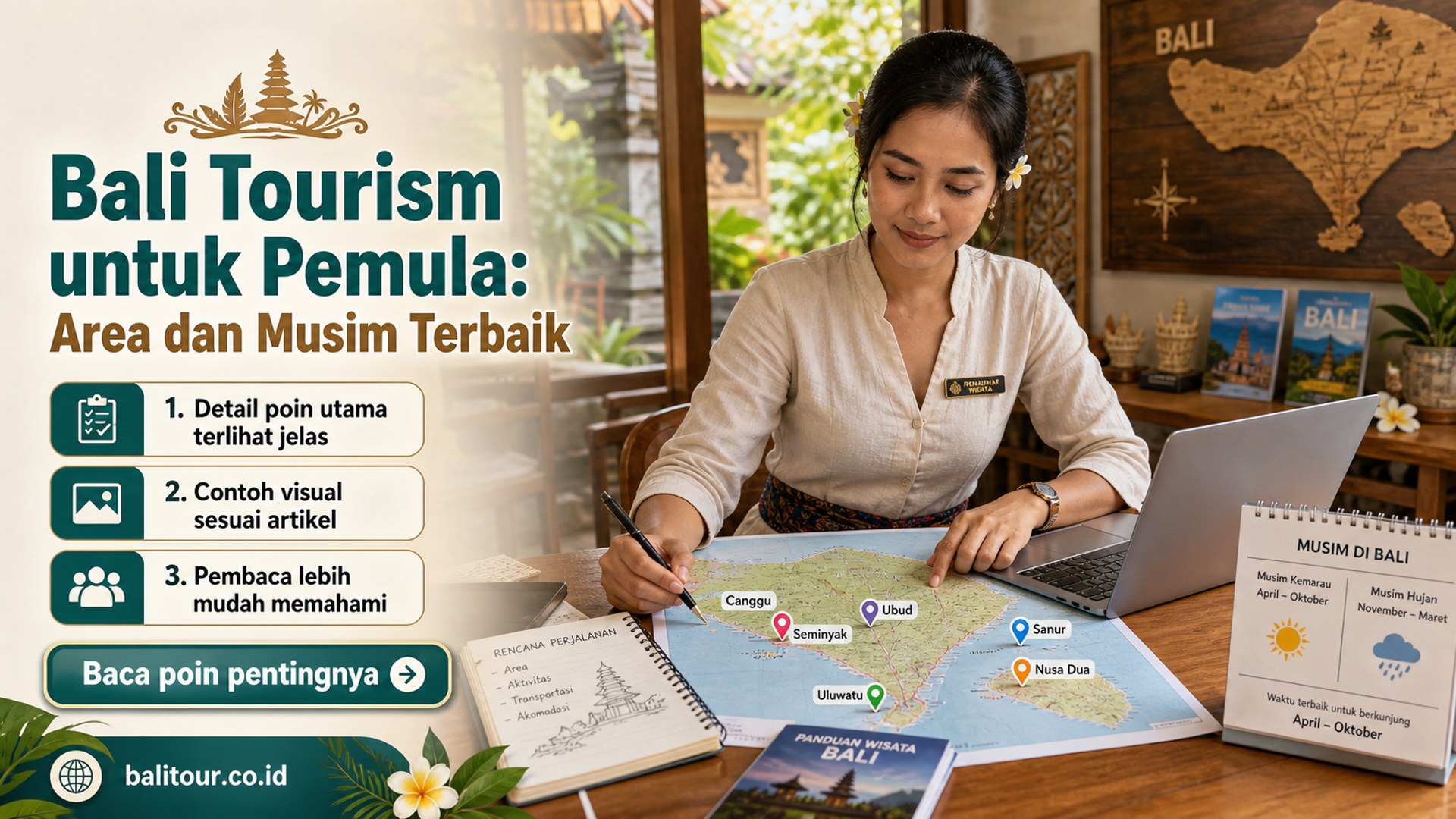 Ilustrasi Bali Tourism untuk Pemula: Area dan Musim Terbaik