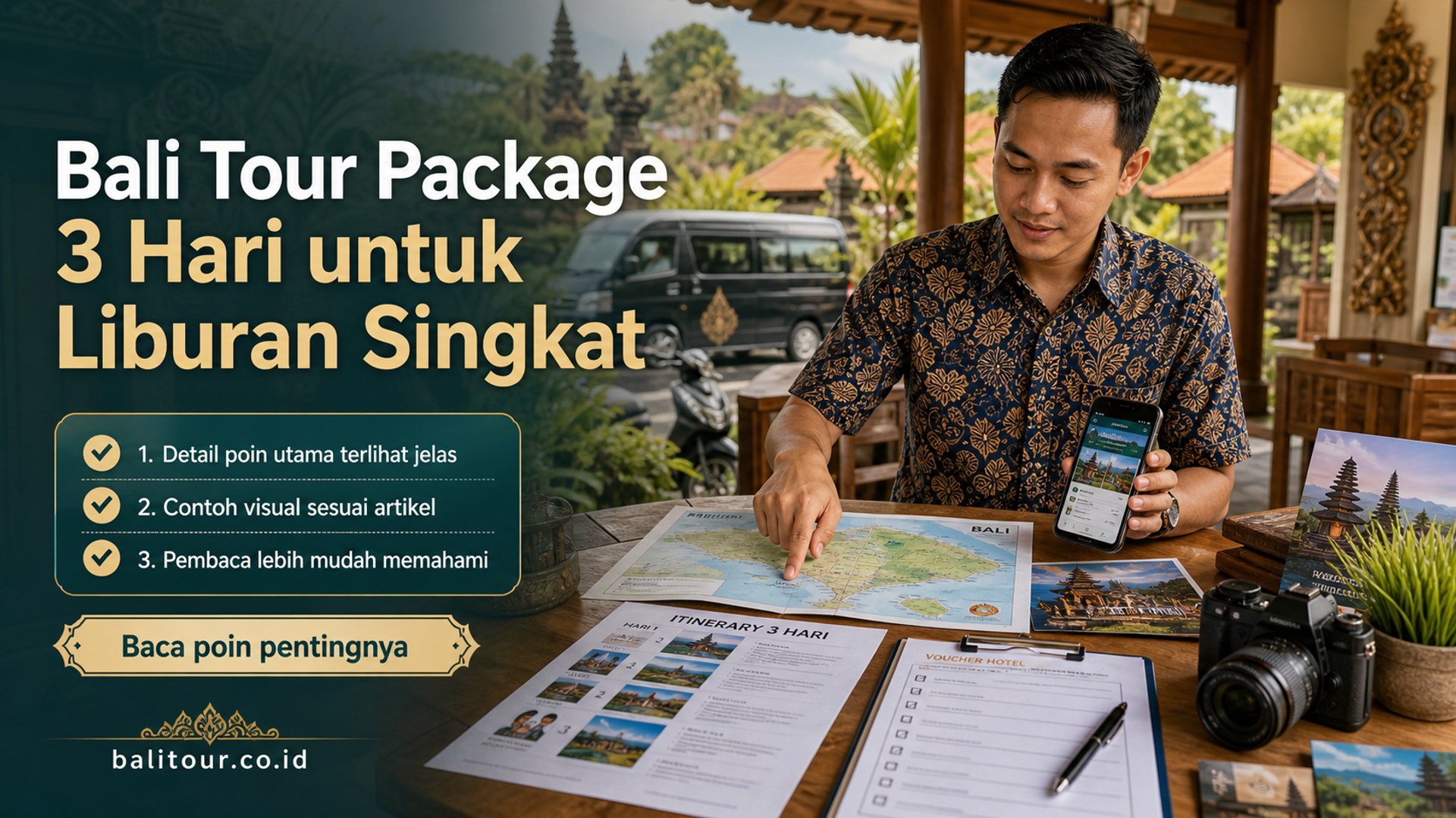 Ilustrasi Bali Tour Package 3 Hari untuk Liburan Singkat