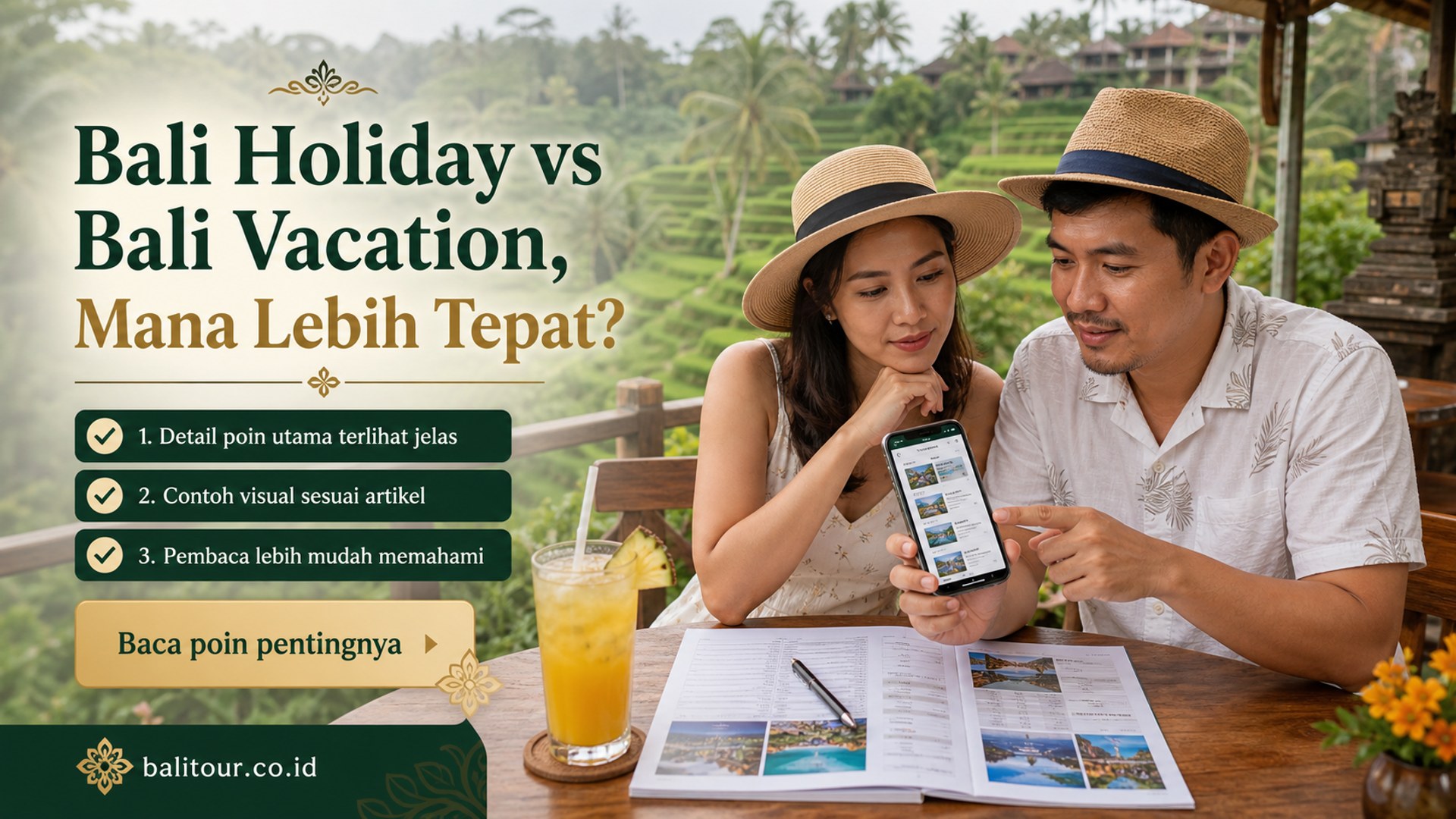 Ilustrasi Bali Tour - Bali Holiday vs Bali Vacation, Mana Lebih Tepat?