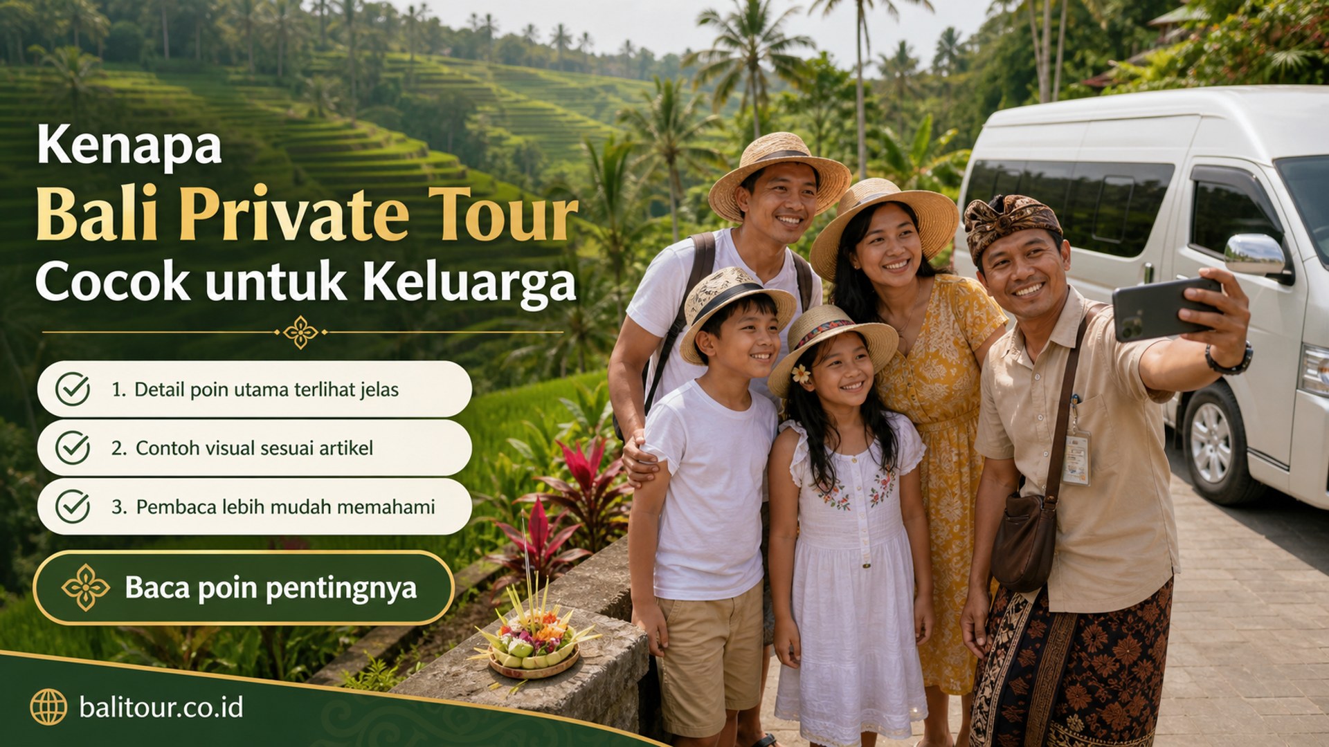 Ilustrasi Bali Tour - Kenapa Bali Private Tour Cocok untuk Keluarga
