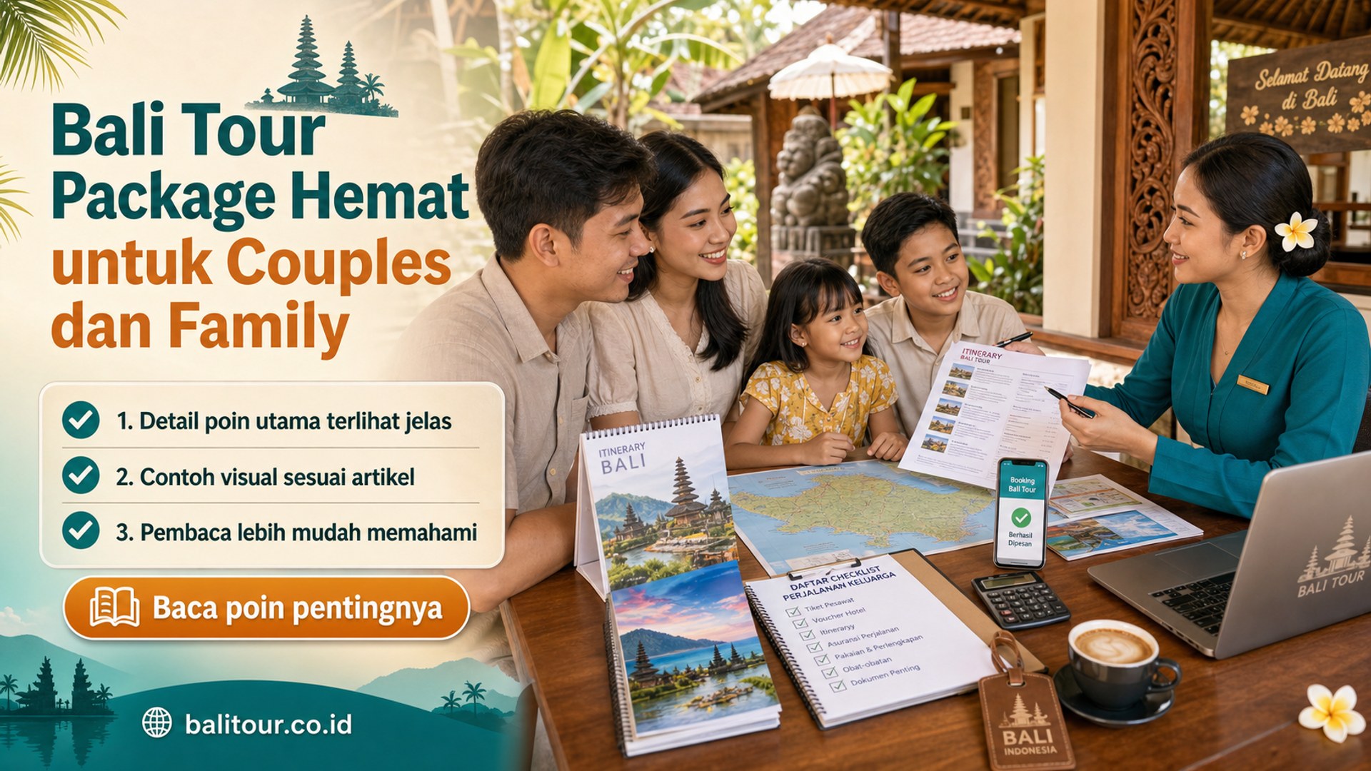 Ilustrasi Bali Tour Package Hemat untuk Couples dan Family