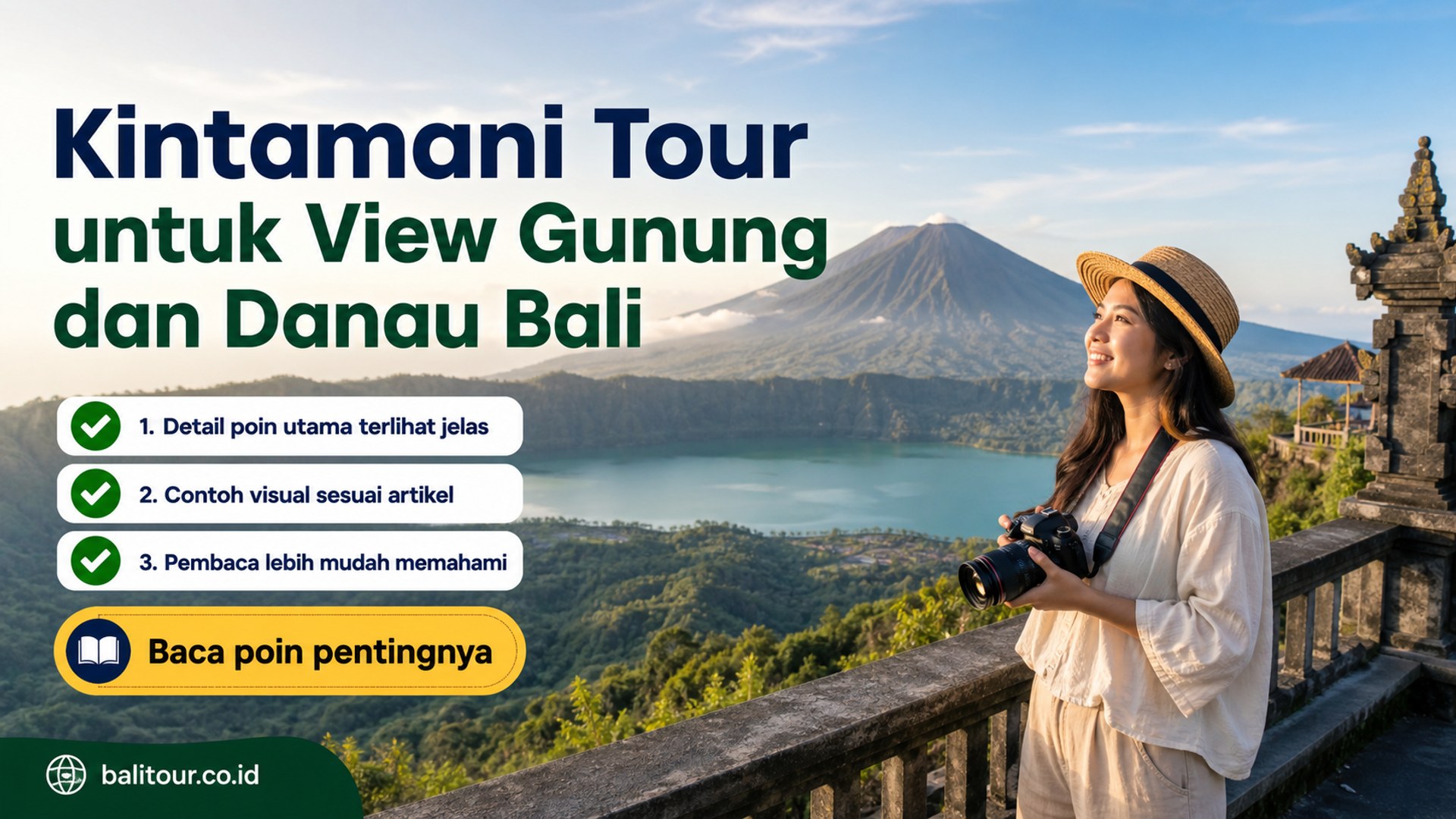 Ilustrasi Bali Tour - Kintamani Tour untuk View Gunung dan Danau Bali