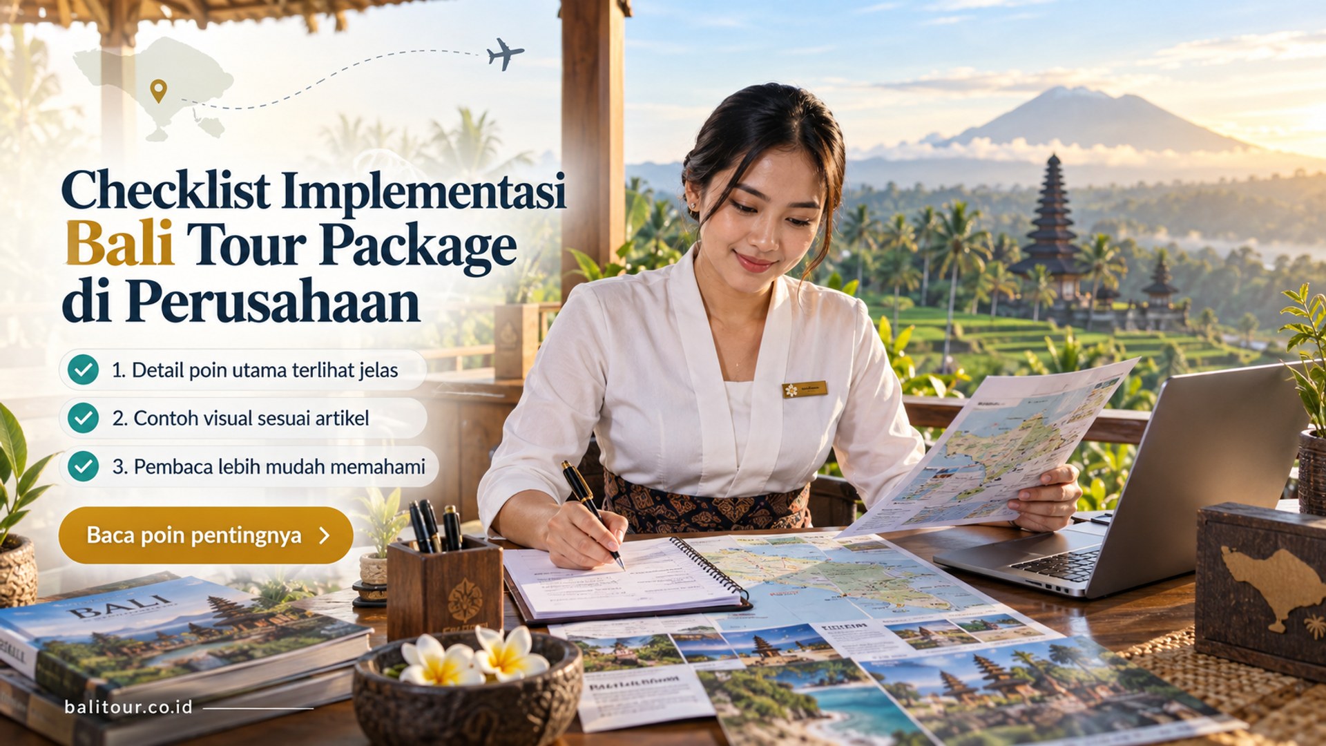 Ilustrasi Checklist Implementasi Bali Tour Package di Perusahaan