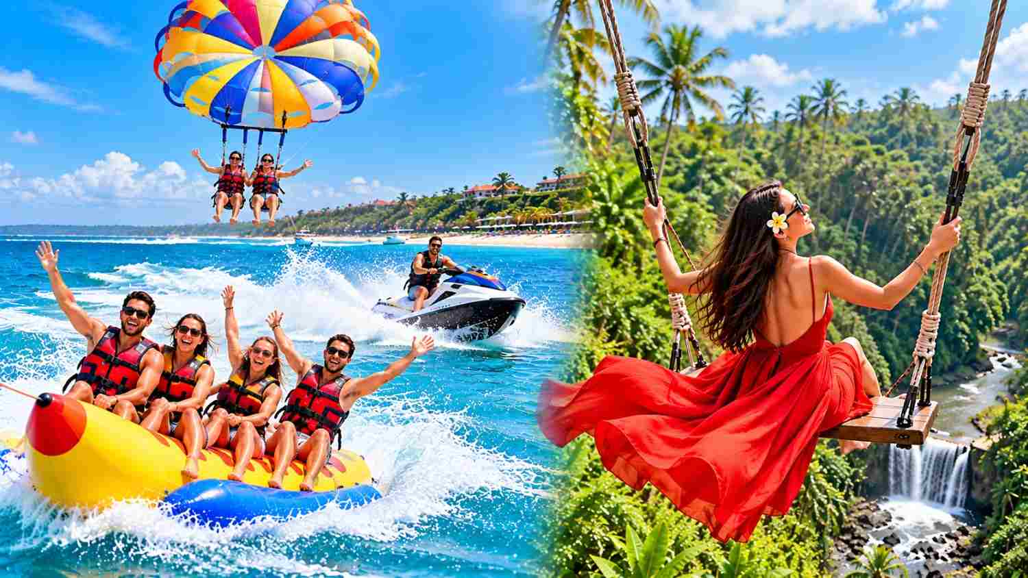 Bali Water Sports dan Swing Tour di Bali